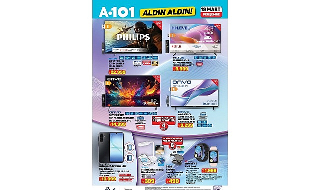 19 Mart’ta A101’de Mobilite ve Teknoloji Ürünleri Satışa Sunuluyor