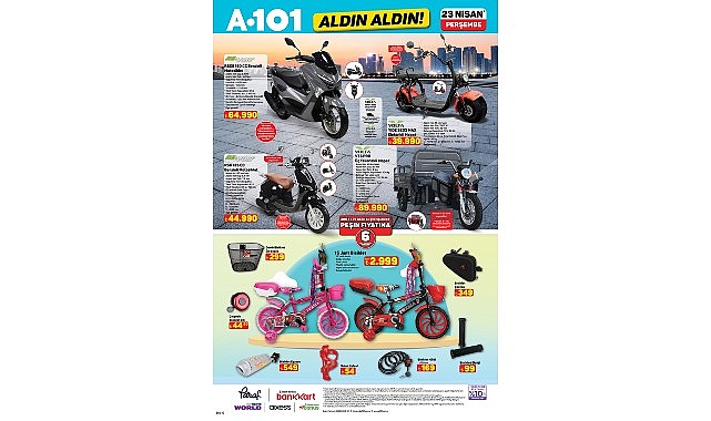 23 Nisan’da A101’de Mobilite ve Teknoloji Ürünleri