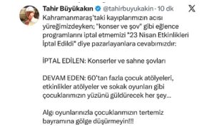 Büyükakın: ‘Algı oyunlarınızla çocuklarımızın tertemiz bayramına gölge düşürmeyin’