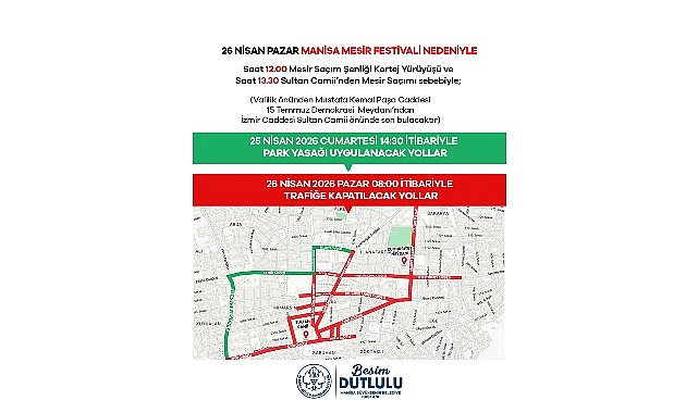 Manisa’da 25-26 Nisan’da Bu Yollar Kapalı Olacak