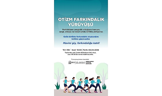 Otizm farkındalık yürüyüşü Çeşme’de düzenleniyor